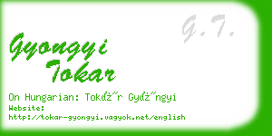 gyongyi tokar business card